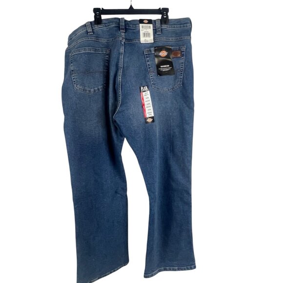 Dickies NWT Mens Flex Denim Jeans 42 X 30 Regular Fit 5-Pocket Blue Streetwear - Picture 2 of 6